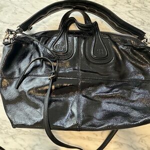 Authentic Givenchy Shiny Black Leather Tote